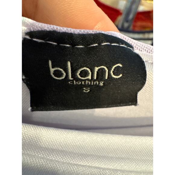 Blanc Clothing Tie Dye Asymmetrical Bodycon Mini Dress Purple Blue Pink Y2K S - Picture 4 of 8